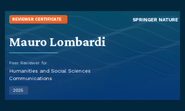 BABEL member recognized as peer reviewer for Springer Nature.