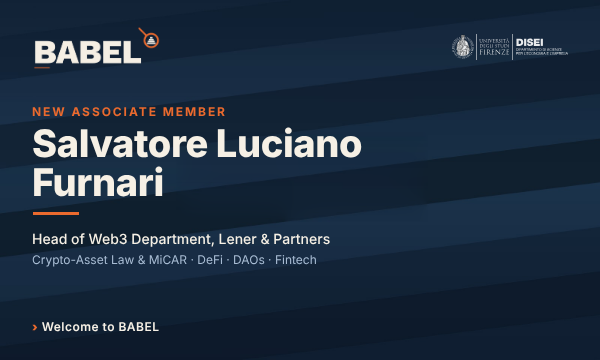 Salvatore Luciano Furnari joins BABEL as Associate Member.
